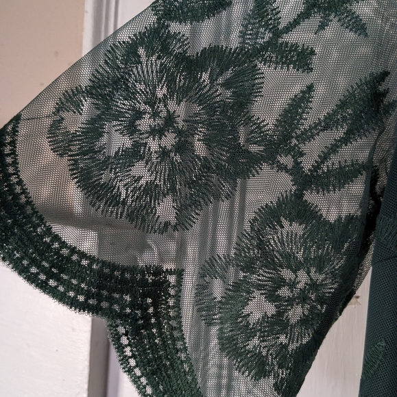 NWT - PinkBlush Forest Green Maternity/Empire Waist Lace Dress - Picture 6 of 8